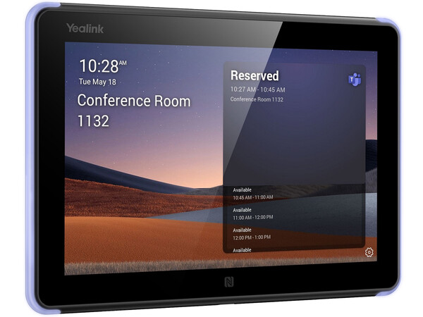 Yealink All-In-One Meeting Room Scheduling Panel for Teams or Zoom