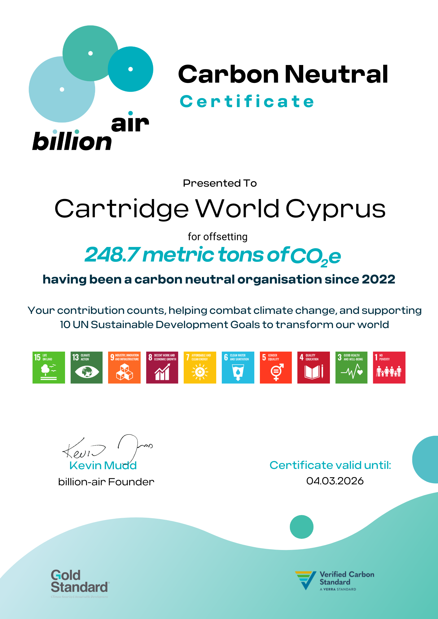 Carbon Neutral Certificate