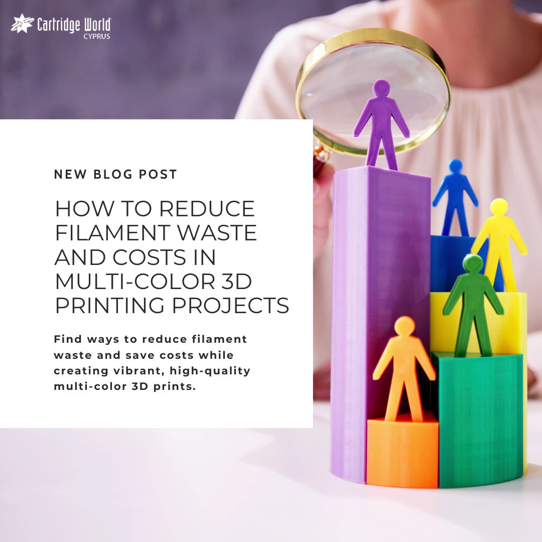 HOW TO REDUCE FILAMENT WASTE AND COSTS IN MULTI-COLOR 3D PRINTING PROJECTS?