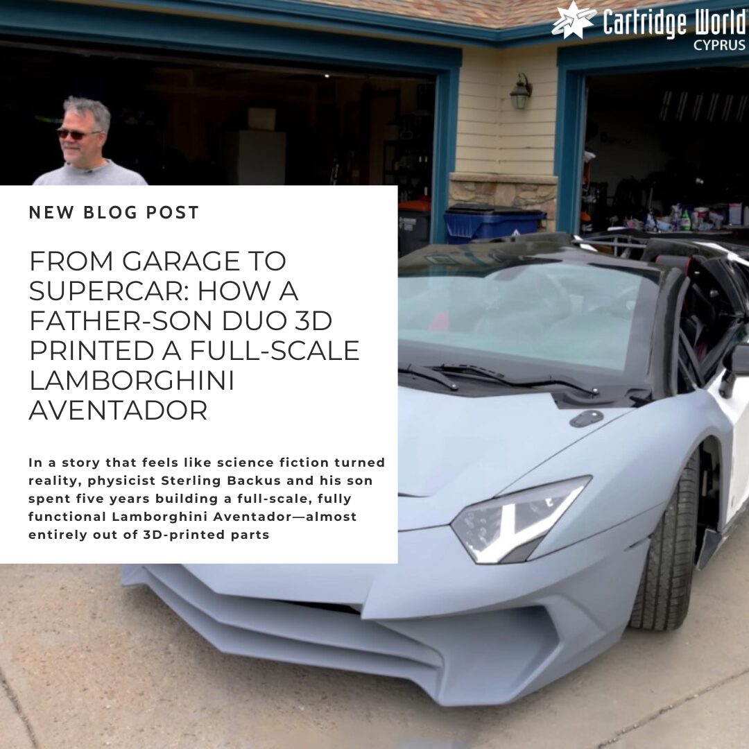 FROM GARAGE TO SUPERCAR: HOW A FATHER-SON DUO 3D PRINTED A FULL-SCALE LAMBORGHINI AVENTADOR