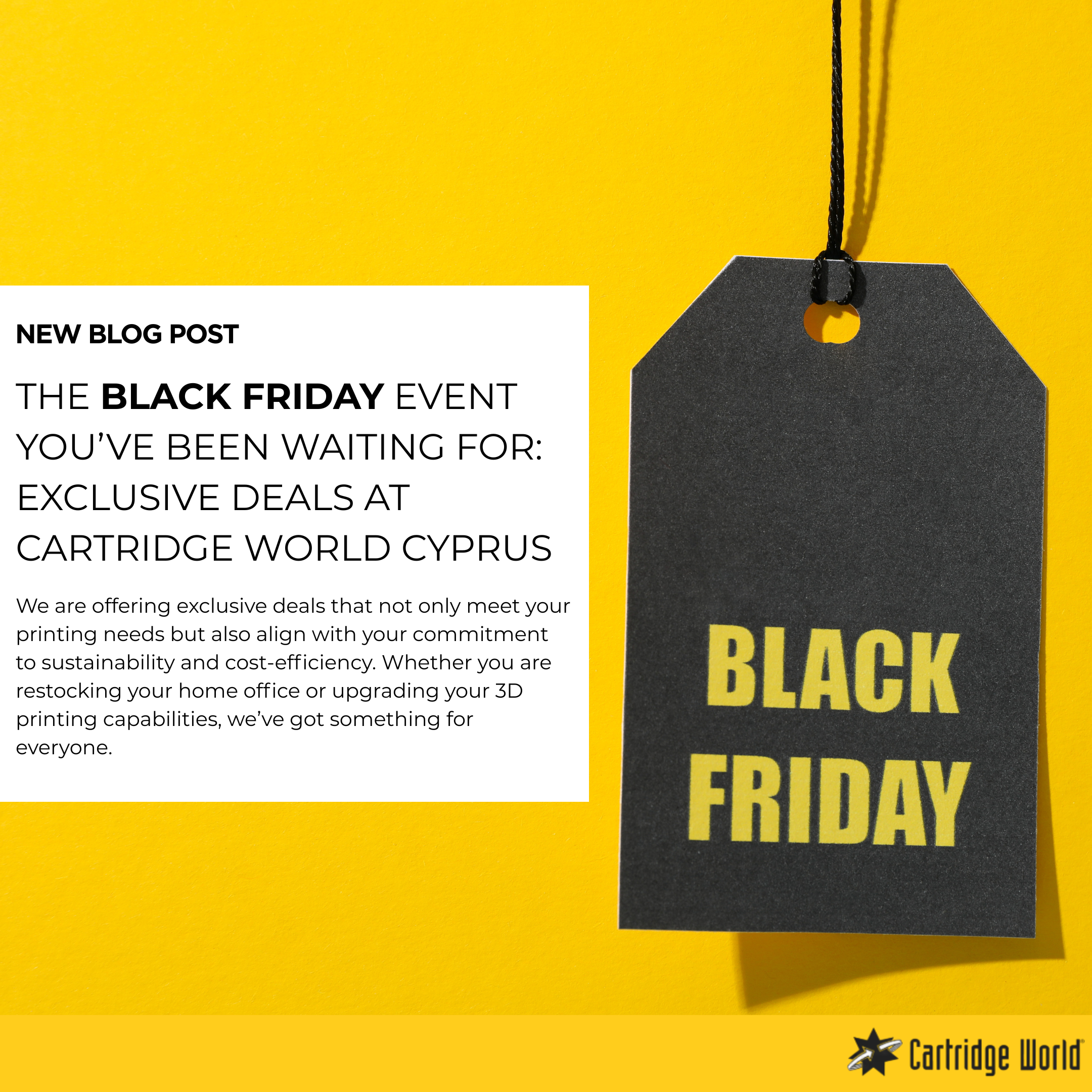 The Black Friday Event You’ve Been Waiting For: Exclusive Deals at Cartridge World Cyprus