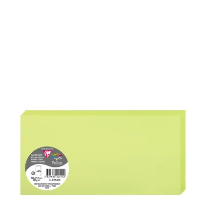 Pollen Cards 106x213mm (210gr) LEAF BUD GREEN