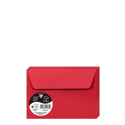 Pollen Envelopes 114x162mm (120gr) RED INTENSIVE