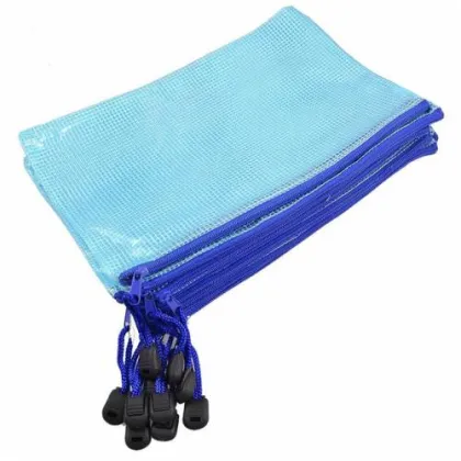 BAG WITH ZIP A5 BLUE ZIP-A5-B