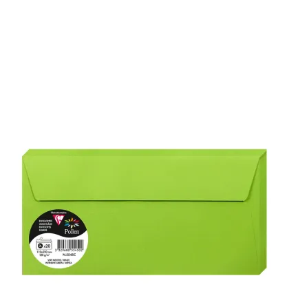 Pollen Envelopes 110x220mm (120gr) GREEN INTENSIVE