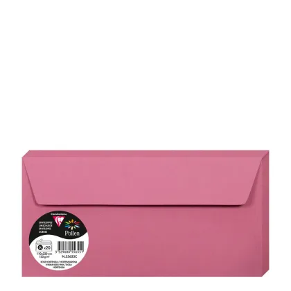 Pollen Envelopes 110x220mm (120gr) PINK HYDRANGEA