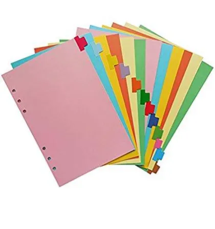 RENO KARTON INDEX DIVIDER 31-TABS COLOUR PF-31 R