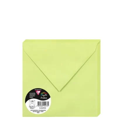 Pollen Envelopes 165x165mm (120gr) LEAF BUD GREEN