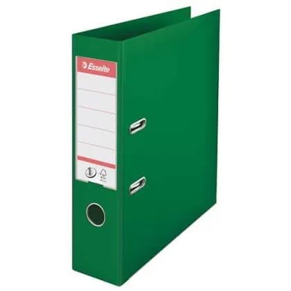 ESSELTE BOX FILE 75MM A4 GREEN 811360