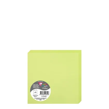 Pollen Cards 135x135mm (210gr) LEAF BUD GREEN