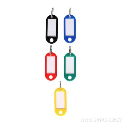TTO KEY TAGS 50PCS ASSORTED COLORS 405037