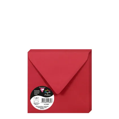 Pollen Envelopes 140x140mm (120gr) RED INTENSIVE