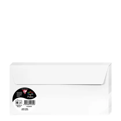 Pollen Envelopes 110x220mm (120gr) WHITE