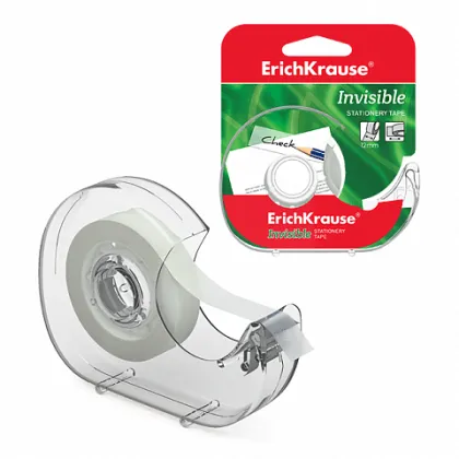 ERICHKRAUSE STATIONERY TAPE IN DISPENSER INVISIBLE 12mm x 20m 40202