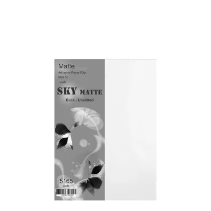 Adhesive Paper A3 (Matt) Back-Unslitted