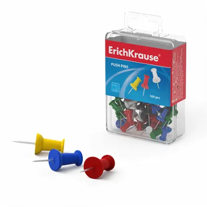 ERICHKRAUSE PUSH PINS COLOR (100pcs) 19749