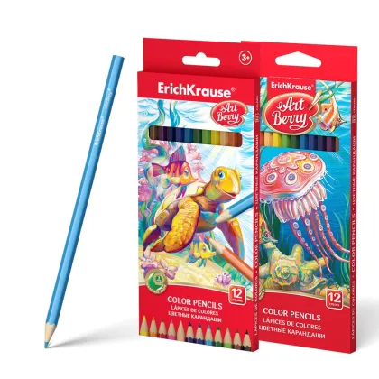 ERICHKRAUSE ARTBERRY PENCILS HEXAGONAL COLOR (12 COLORS) 32878