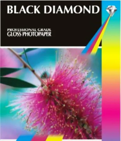 BLACK DIAMOND GLOSS 10X15 210GM 50PK PHOTO PAPER