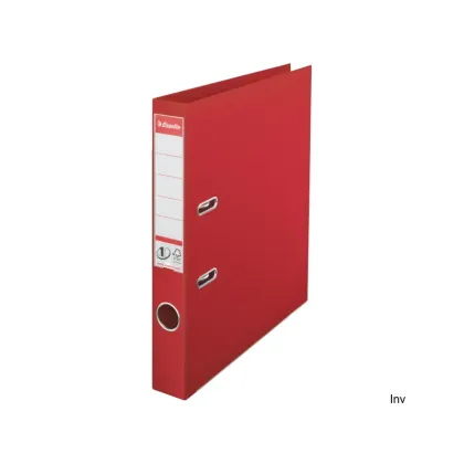 ESSELTE BOX FILE 50MM A4 RED 81143
