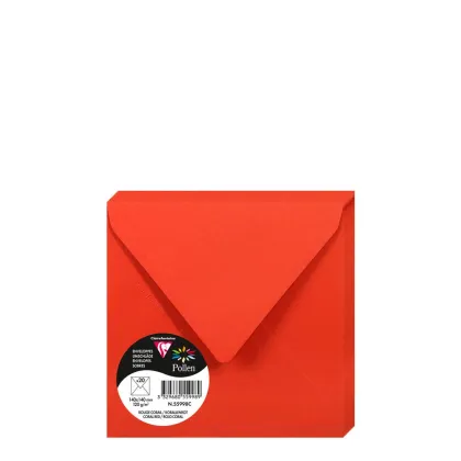 Pollen Envelopes 140x140mm (120gr) RED CORAL