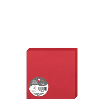 Pollen Cards 135x135mm (210gr) RED INTENSIVE
