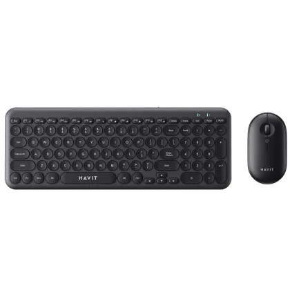 HAVIT WIRELESS US SLIM KEYBOARD &amp; MOUSE COMBO KB254GCM BLACK