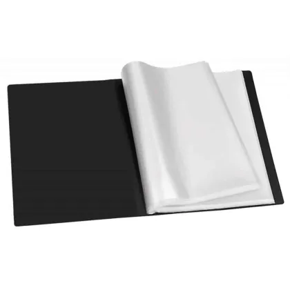 DISPLAY BOOK 100 POCKETS W-14-10   BLACK