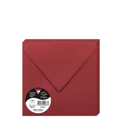 Pollen Envelopes 165x165mm (120gr) MAROON