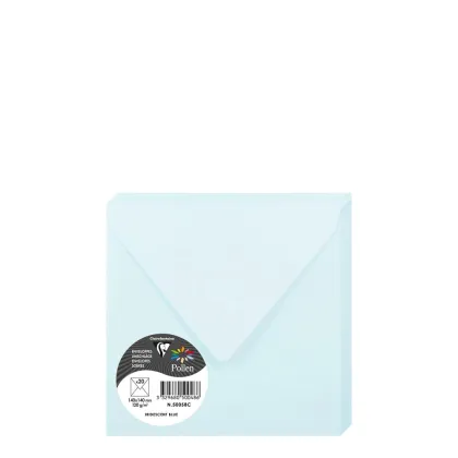 Pollen Envelopes 140x140mm (120gr) BLUE metallic