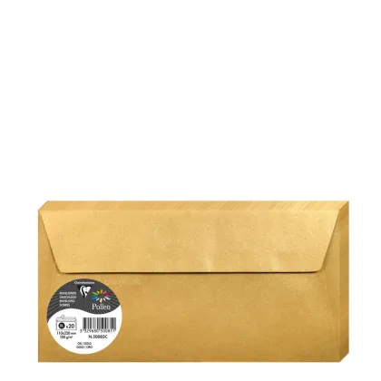 Pollen Envelopes 110x220mm (120gr) GOLD