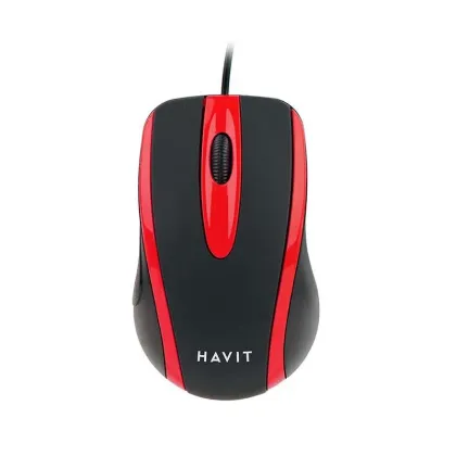 HAVIT WIRED MOUSE HV-MS753 BLACK/RED