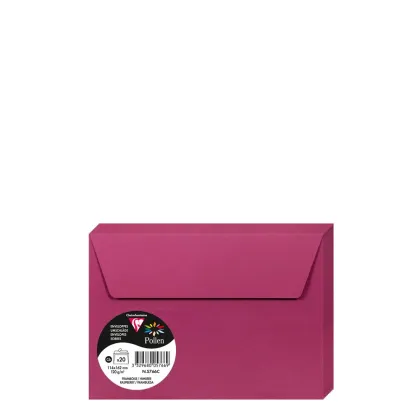 Pollen Envelopes 114x162mm (120gr) RASPBERY