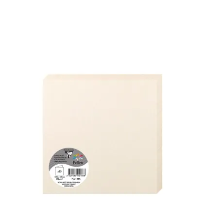 Pollen Cards 160x160mm (210gr) CREAM metallic