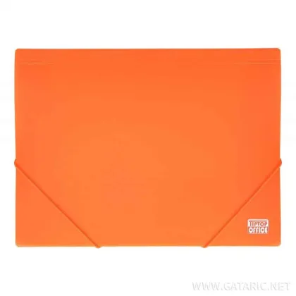 TTO PLASTIC DOCUMENT FILE A4 WITH ELASTIC CLOSURE 405369  NEON ORANGE