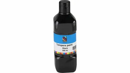 OMEGA TEMPERA PAINT 500ML BLACK TP-3