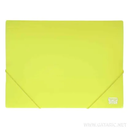 TTO PLASTIC DOCUMENT FILE A4 WITH ELASTIC CLOSURE  405370 NEON YELLOW