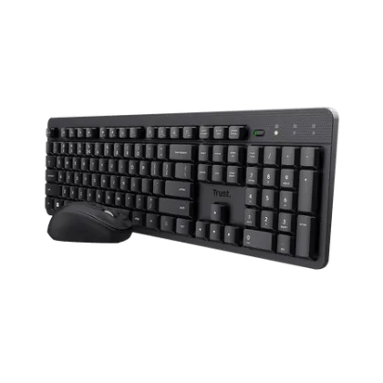 TRUST WIRELESS SILENT KEYBOARD &amp; MOUSE ODY II GR BLACK  25364