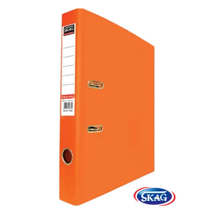 SKAG PREMIUM BOX FILE F/C PVC 4CM ORANGE 4/34
