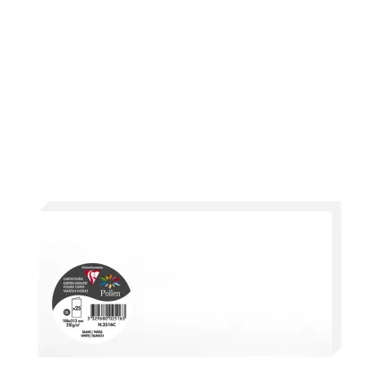 Pollen Cards 106x213mm (210gr) WHITE