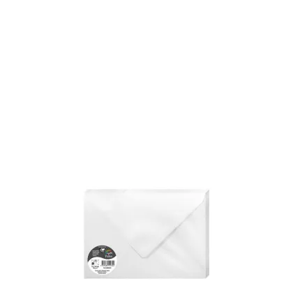 Pollen Envelopes 75x100mm (120gr) WHITE metallic