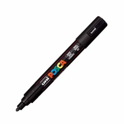 POSCA PAINT MARKER MEDIUM BLACK PC-5M