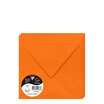 Pollen Envelopes 165x165mm (120gr) ORANGE INTENSIVE