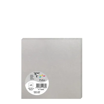 Pollen Cards 160x160mm (210gr) SILVER