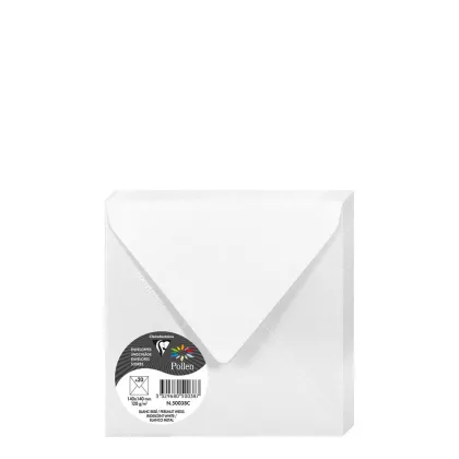 Pollen Envelopes 140x140mm (120gr) WHITE metallic
