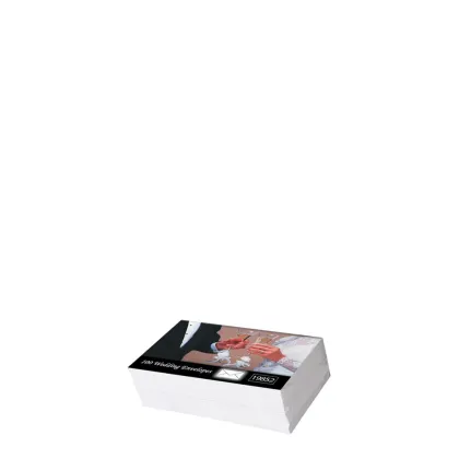 Wedding Envelopes 70x110mm (100pcs) White 80gr.