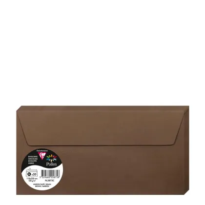 Pollen Envelopes 110x220mm (120gr) BROWN