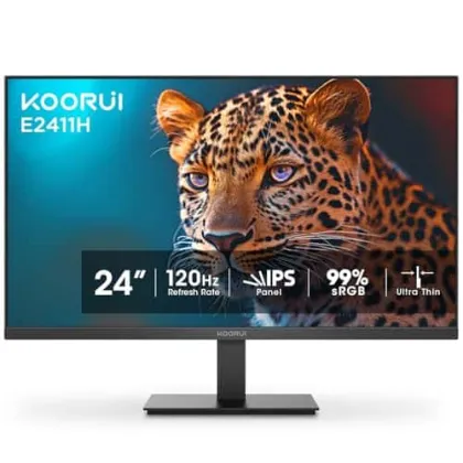 KOORUI MONITOR 23.8" FHD/IPS/120Hz/ULTRA-THIN VGA/HDMI 3YW E2411H