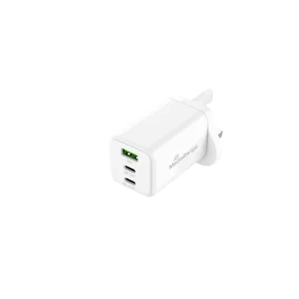 MEDIARANGE 65W FAST CHARGER UK 2xUSB-C &amp; 1x USB-A