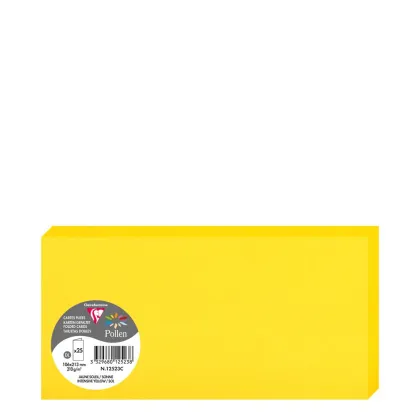 Pollen Cards 106x213mm (210gr) YELLOW INTENSIVE