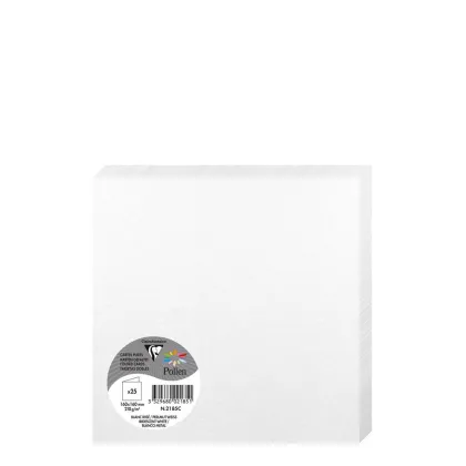 Pollen Cards 160x160mm (210gr) WHITE metallic